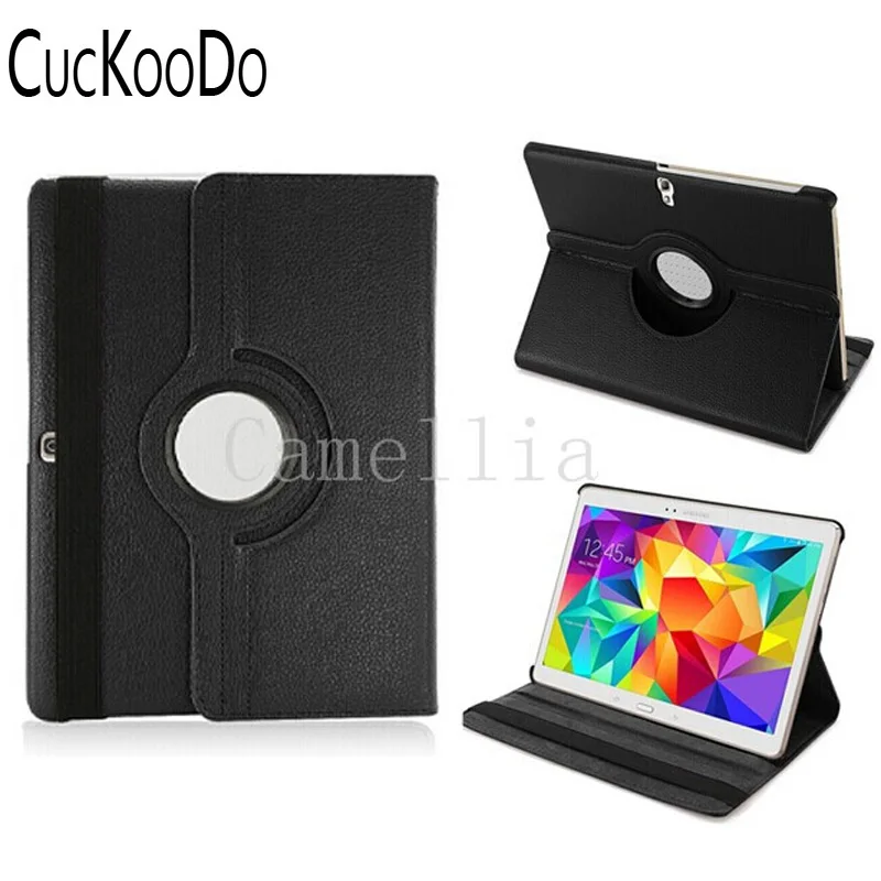 Чехол книжка CucKooDo для Samsung Galaxy Tab S 10 5 SM T800 роскошный вращающийся на 360 градусов