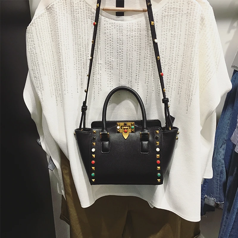 Летняя сумка женская крылья летучей мыши пакет заклепки Повседневная Малый