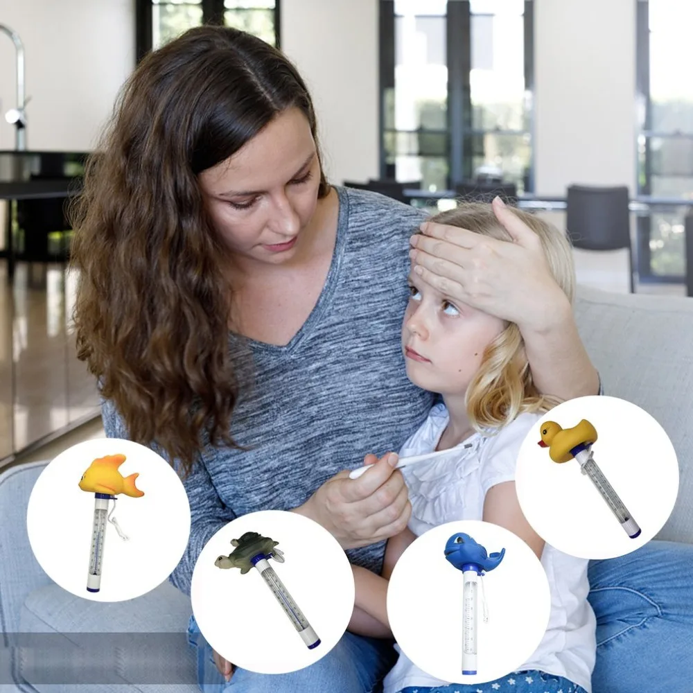 Плавающий термометр с милым животным плавающим термометром для всех открытых и