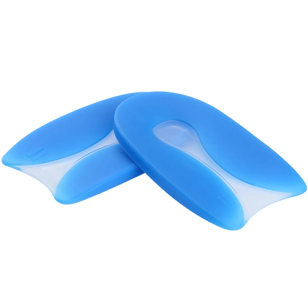 Elino силиконовые стельки для мужчин и женщин Plantar Fasciitis U ShapeHeel протектор пятки Spur подушки половина двора обуви вкладыши