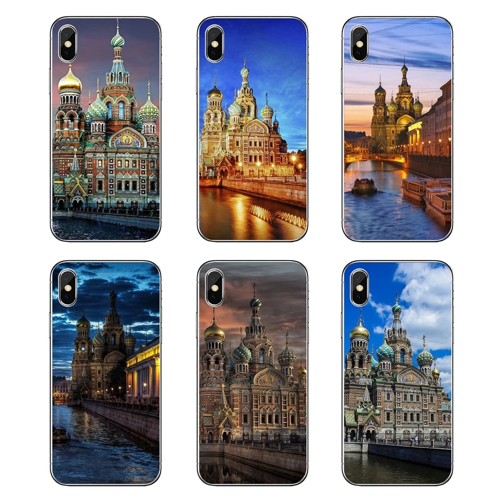 The Church of Our Savior on Spilled Blood For iPod Touch iPhone 4 4S 5 5S 5C SE 6 6S 7 8 X XR XS Plus MAX Soft Silicone TPU Case |