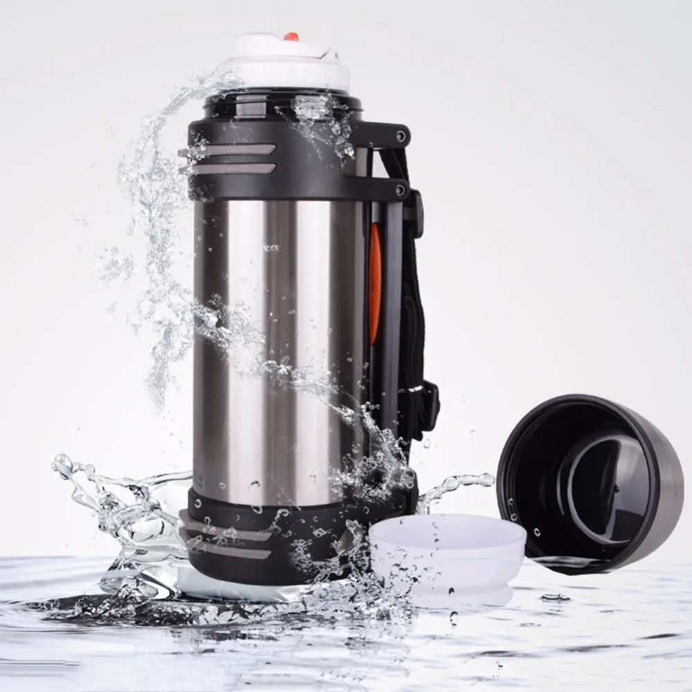 Vacuum Flask Double Wall Stainless Steel Thermos Insulated Sports Water Bottle Mug Cup Portable | Спорт и развлечения