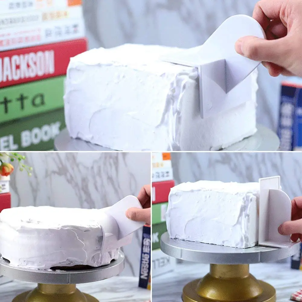 Скребок для торта гладкий и помадный набор 6 шт. декоративные скребки полировщик 5