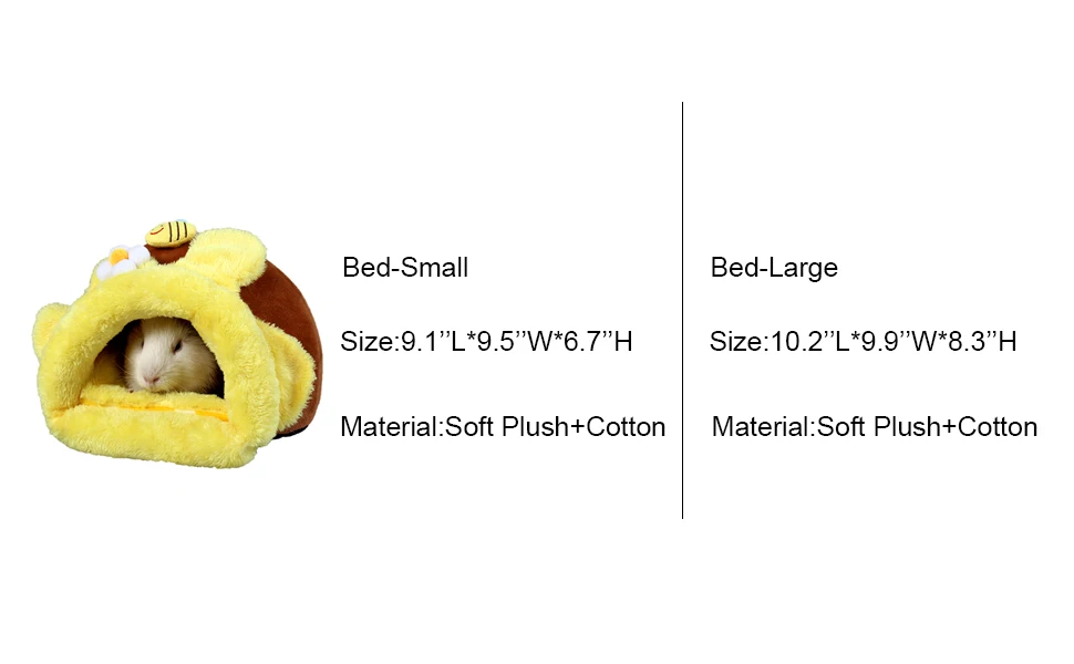 Chinchilla Hedgehog Guinea Pig Bed Accessories Cage Toys Bearded Dragon House Hamster Supplies Habitat Ferret Rat