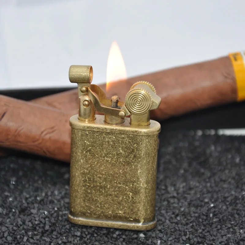 Латунная кремневая Зажигалка ZORRO винтажная металлическая Мужская прикуриватель