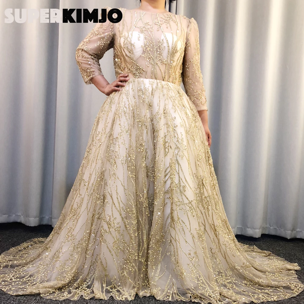 SuperKimJo Vestidos De Fiesta Роскошные Выпускные платья бальное платье с бисером элегантное