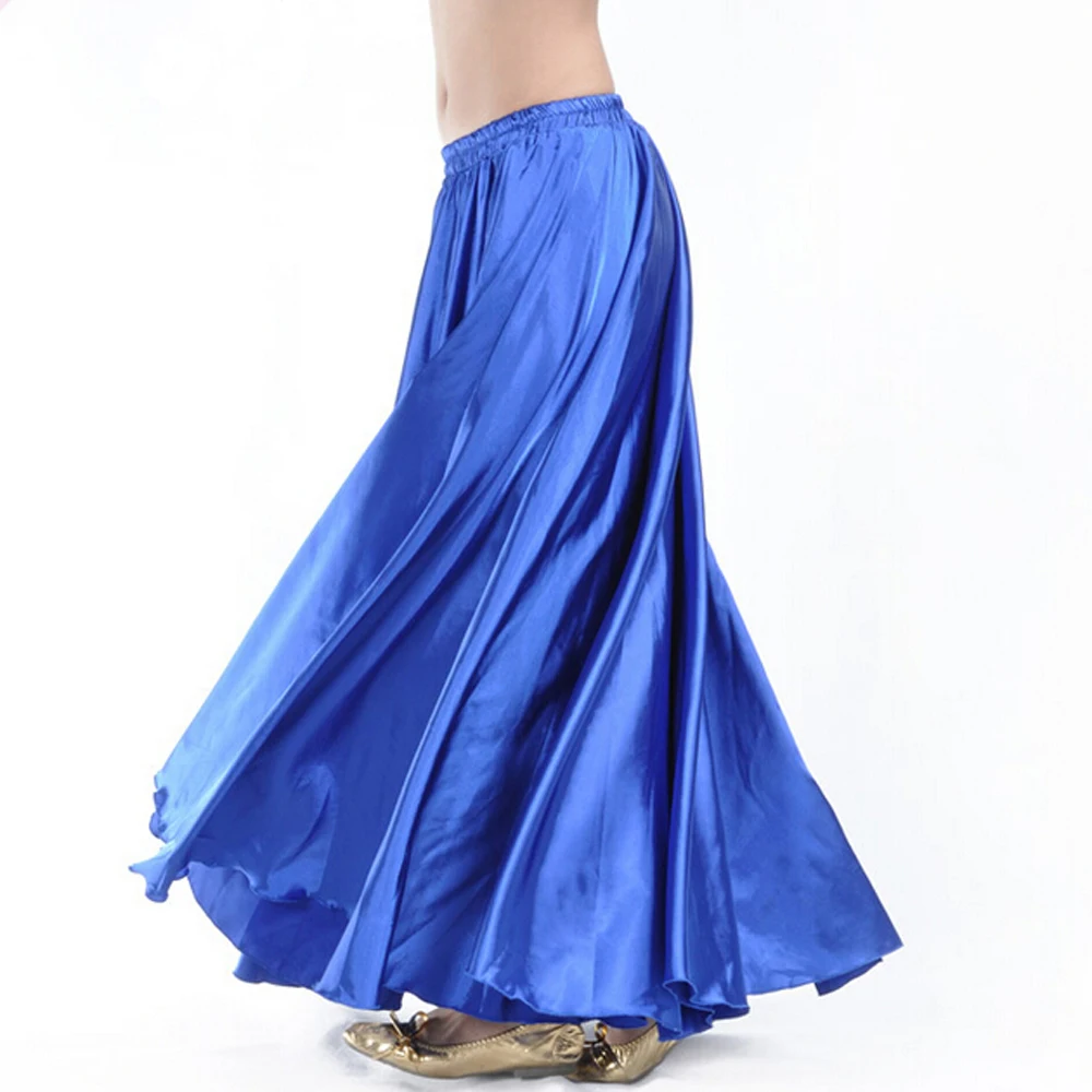 Модная сатиновая юбка для танца живота с 14 видов цветов | Тематическая одежда и