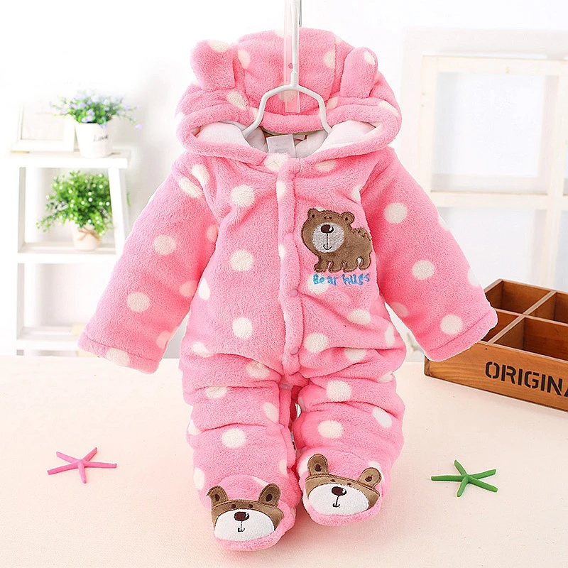 Осенне-зимний детский комбинезон Одежда для новорожденных с длинными рукавами