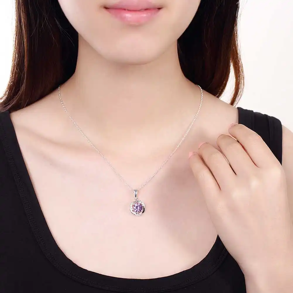 KITEAL 2017 silver plated women pendants Fashion Crystal small rose flower maxi colar Factory Wholesale | Украшения и аксессуары