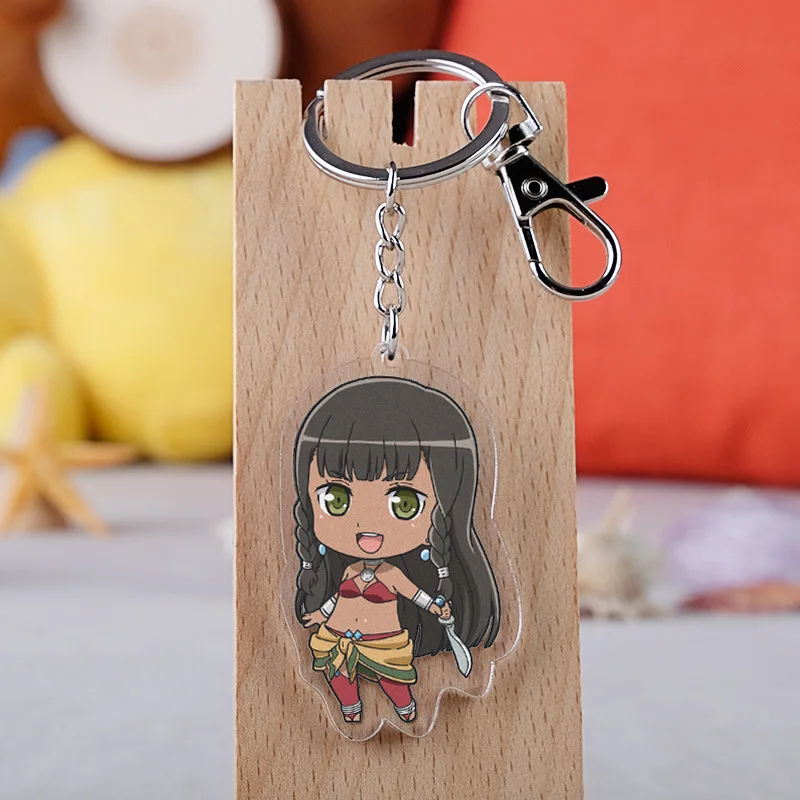 10 pcs/lot Anime Dungeon ni Deai o Motomeru no wa Machigatte Iru Darouka Acrylic Keychain Toy Bag Pendant Double sided Key Ring | Игрушки и