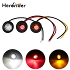 2 шт. 12 В мини круглый светодиодный боковой маркер указатель поворота габаритный индикатор габаритные огни для грузовиков прицепов фургонов