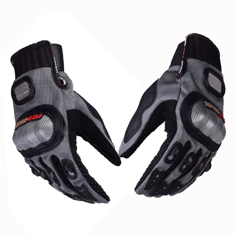 MCS01A Grey PRO-BIKER moto rcycle перчатки Luva moto queiro Guantes moto cicleta Luvas de moto Ретро moto cross перчатки Gants moto - Цвет: MCS01A Grey