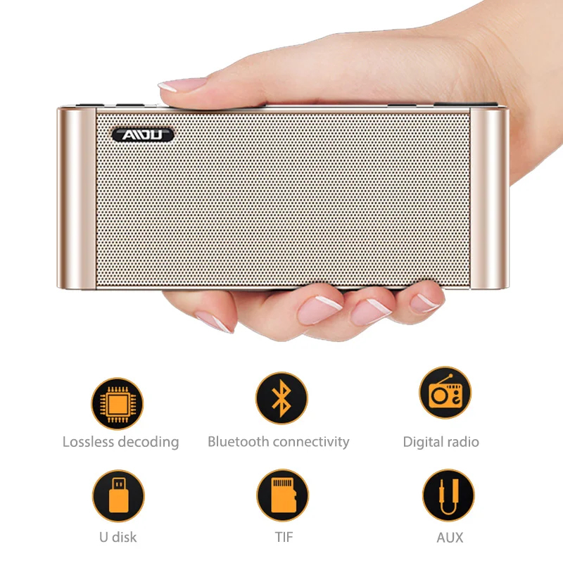 Портативный HIFI Bluetooth динамик беспроводной супер бас двойной s Саундбар с