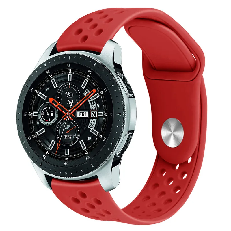 22 мм ремешок для часов samsung Galaxy Watch 46 мм ремешок для часов gear S3 классические часы huawei силиконовые спортивные часы с ремешком ремешок 91001 - Цвет ремешка: 8