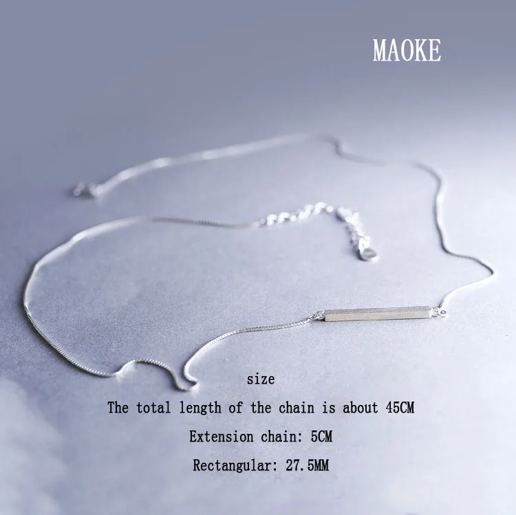 

925 Sterling SV Necklace Japan and South Korea Short Clavicle Necklace for Women's Fashion Gifts