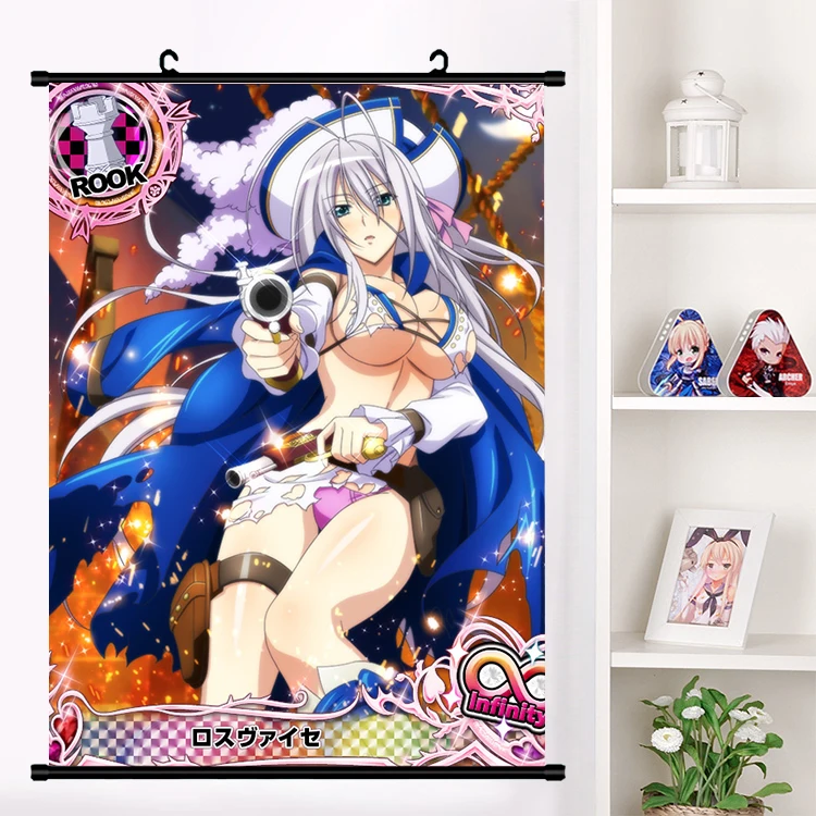 Аниме старшеклассница DxD Ravel Phoenix Rossweisse настенные свитки Фреска плакат мультфильм свиток Живопись Домашнее Искусство украшение холст стены