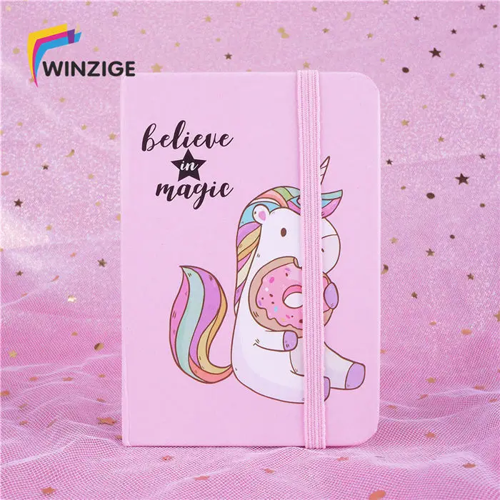 Winzige, A6, A5, единорог, планировщик, твердый переплет, милый дневник, дневник, записная книжка, милые канцелярские принадлежности, школьные принадлежности - Цвет: Pink