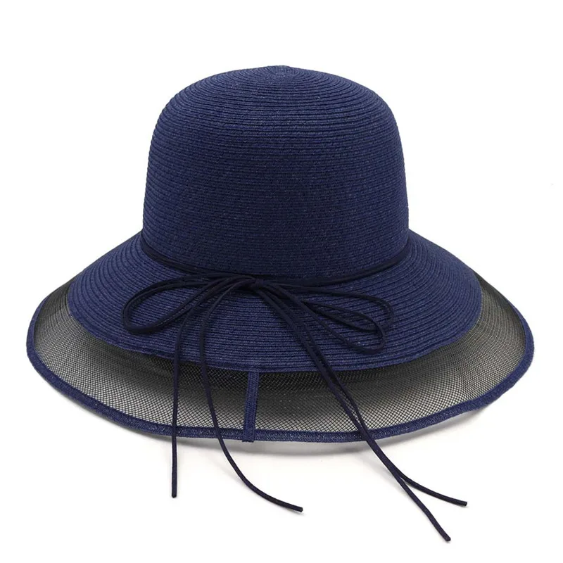 

XdanqinX Foldable Adult Women's Sun Hats Lady's Novel Breathable Straw Hat 2019 New Summer Elegant Women Beach Hat Peculiar Cap