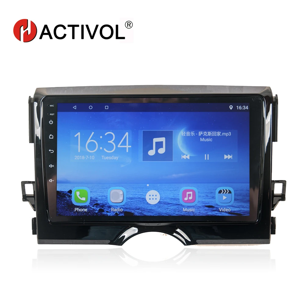 Автомагнитола HACTIVOL 9 дюймов 4 ядра для Toyota Reiz 2010 2013 android 7 0 DVD плеер gps навигация 1 ГБ