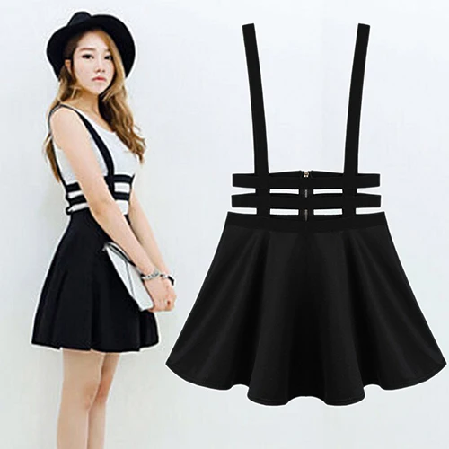 Товары! Женская Сексуальная плиссированная юбка с подтяжками бандаж вырезами