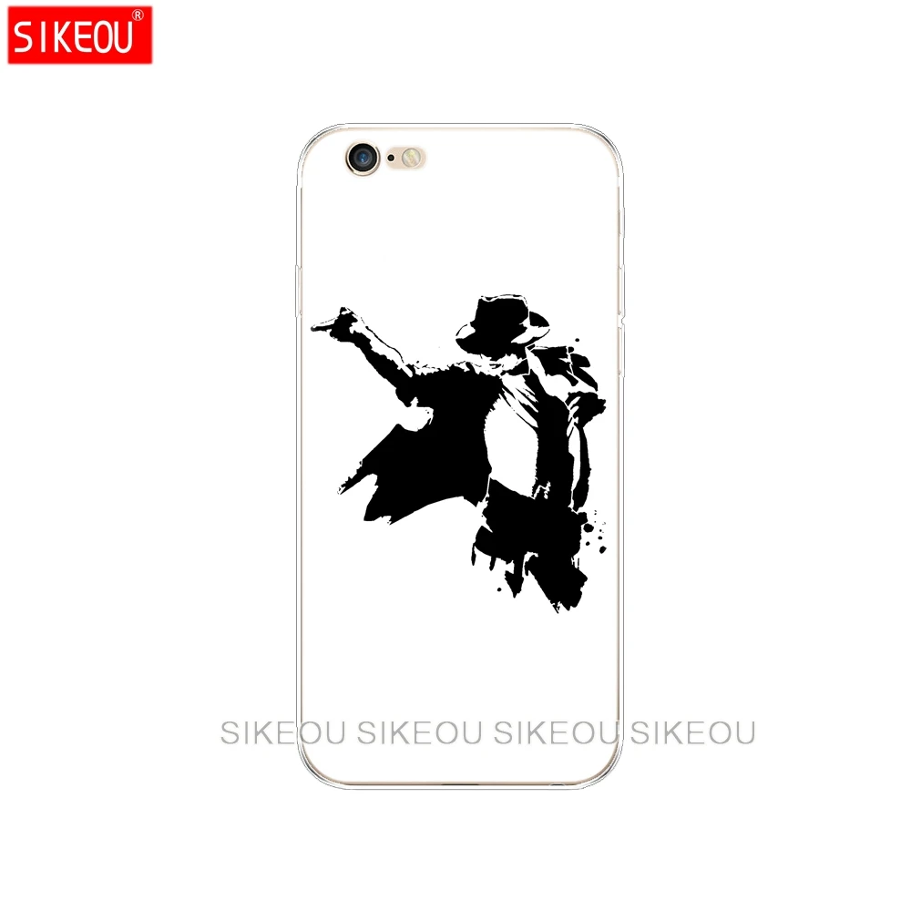 Силиконовый чехол для телефона Iphone 6X8 7 6s 5 5S SE Plus 10 XR XS Max Michael Jackson dancing king|Бамперы| |