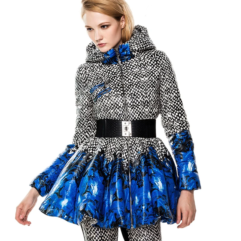 MissFoFo женское пуховое пальто CLJ куртка брюки модные причудлинные низ тонкий