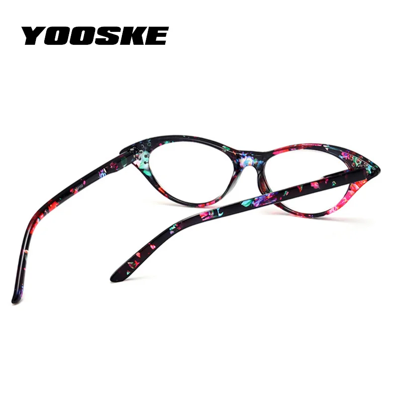 YOOSKE искусственный бриллиант очки для чтения кошачий глаз Для женщин