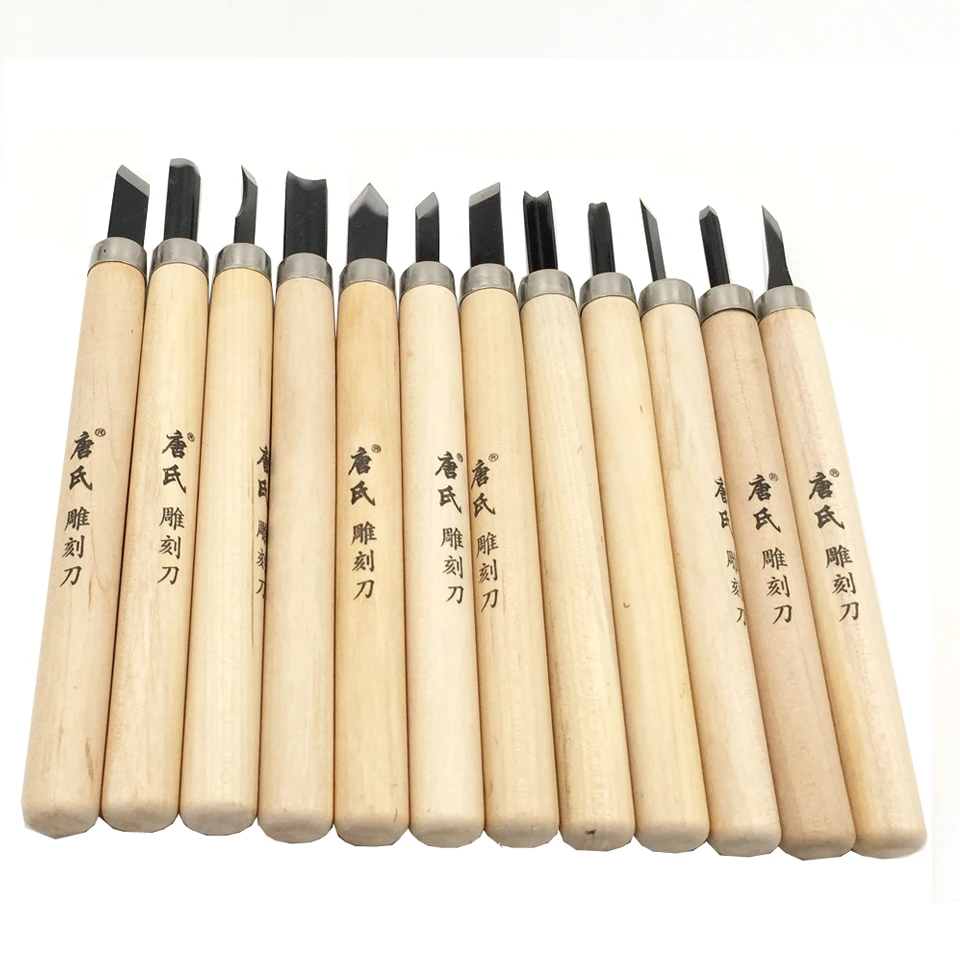 12 шт./компл. ручной нож для вырезания по дереву резцы инструменты Наборы