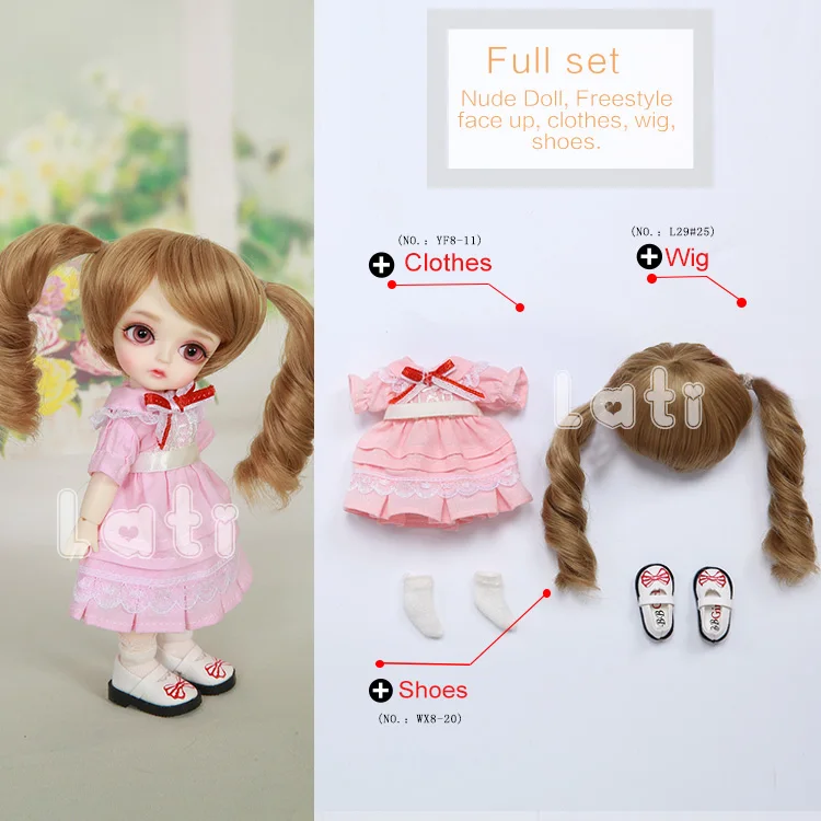 Fullset in NS aspic Lati Yellow Benny 1/8 BJD SD кукла, фигурки из смолы, модель тела, Игрушки для маленьких девочек и мальчиков, подарки на день рождения, Pukifee Luts Dollmore - Цвет: Fullset in NS aspic