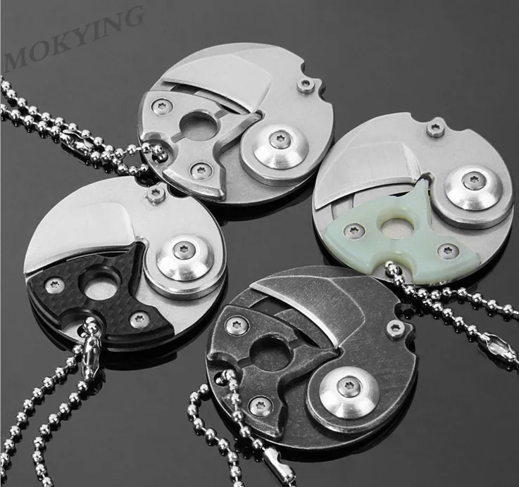 Складной нож MOKYINGCoins с фиксированным лезвием открывалка для ключей буквенным