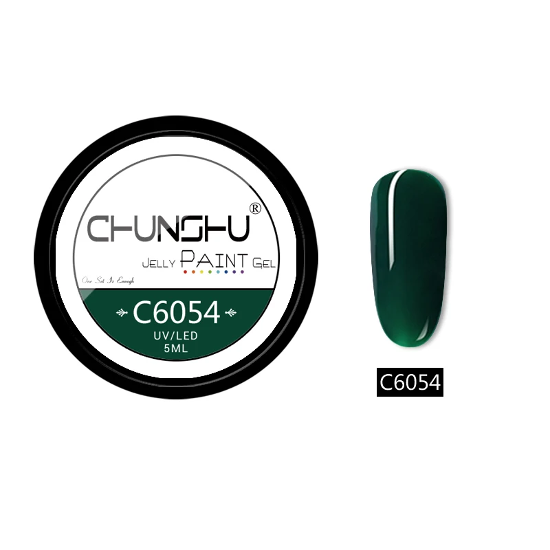 C6054 CHUNSHU 66 цветов УФ-гель для ногтей Желейный Цветной Гель-лак для рисования 5 мл впитывающий лак для ногтей гель для ногтей Дизайн ногтей маникюр DIY - Цвет: C6054