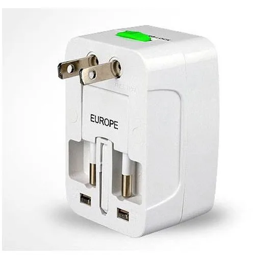 Универсальное универсальное сетевое зарядное устройство с 2 usb портами для