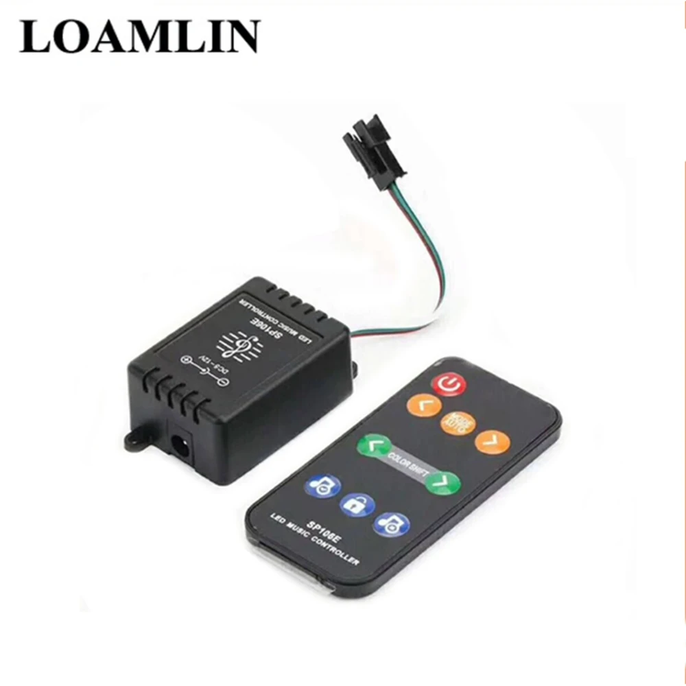 SP106E LED Music Controller DC5-12V 9Keys Remote Control For WS2811 WS2812B SK6812 6803 Strip | Освещение