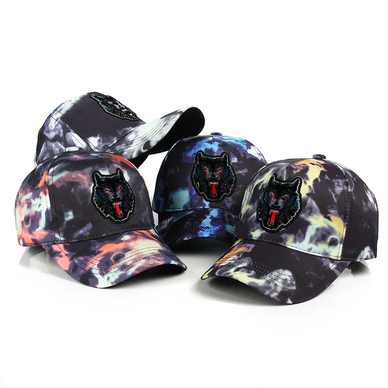Высококачественная бейсболка с вышивкой волка Мужская дышащая Кепка Снэпбэк от