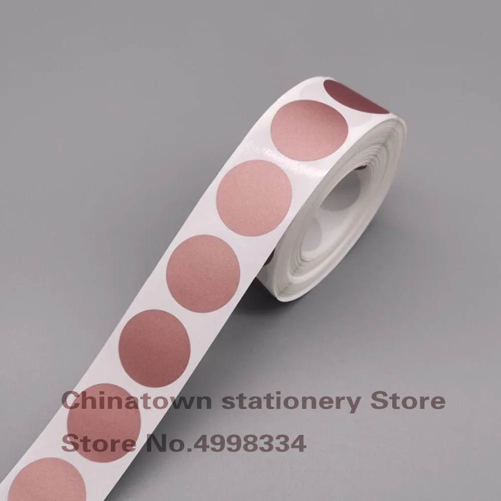 1000'pcs Pack Scratch-Off Stickers1-Inch Round rose gold Peel and Stick Adhesive Scratch Off Labels For Tickets Promotional Game - купить