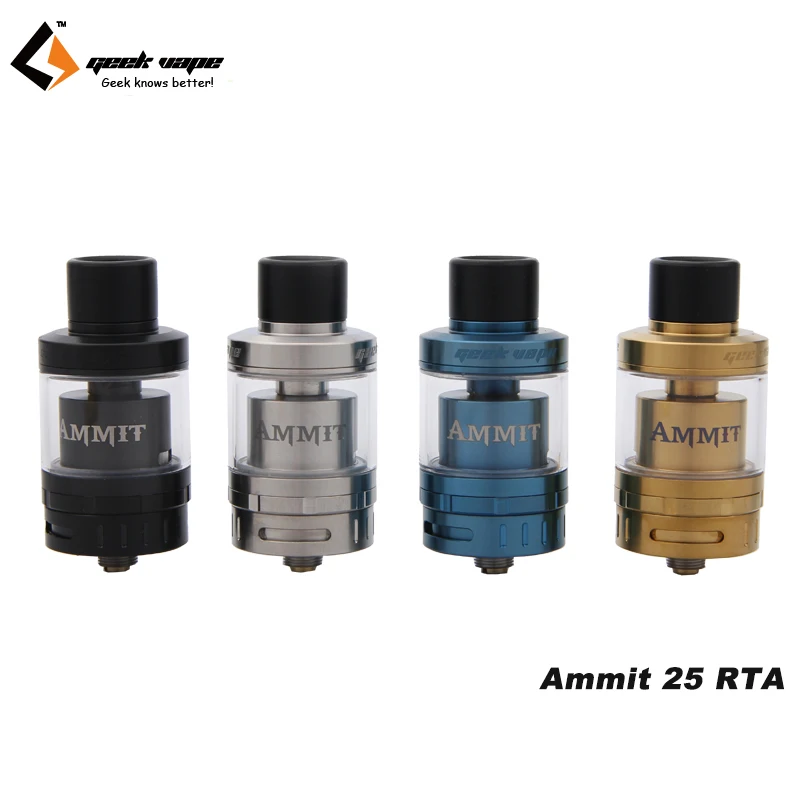 Оригинальный geekvape ammit 25 RTA 2 мл Ремонтопригодный резервуар пульверизатора мл/5