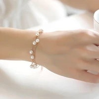 miara l korean fashion multi layer pearl bracelet lady bracelet sweet fresh simple ornaments bracelet student ornaments