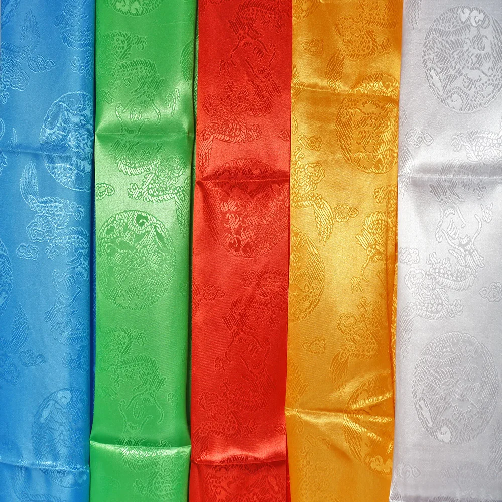 Тибетские декоративные гобелены с узором шарф из полиэстера и жаккардовой ткани