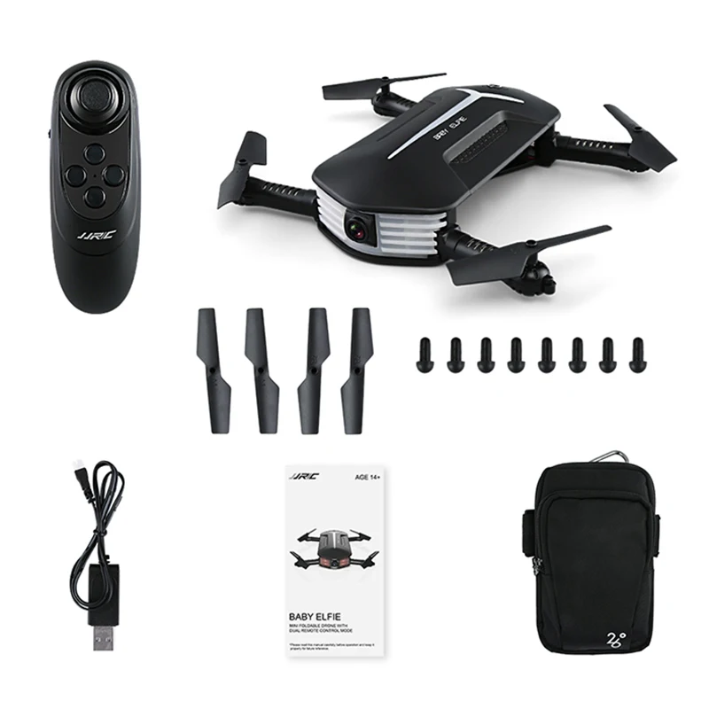 JJRC H37 RC дроны MINI BABY ELFIE складной Дрон RTF WiFi FPV 720P HD g-сенсор контроллер точки движения
