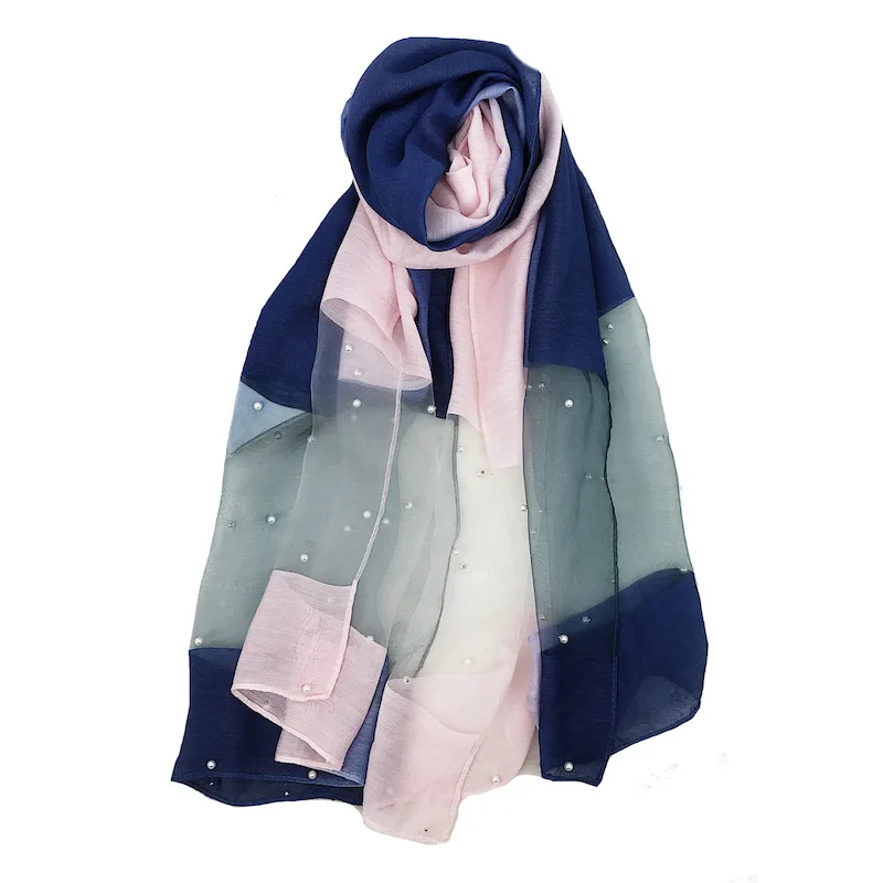 

Pearl Designer Women Scarf Fashion Summer Silk Scarves Hollow Floral Lady Shawls Wraps Pashmina Foulard Stoles