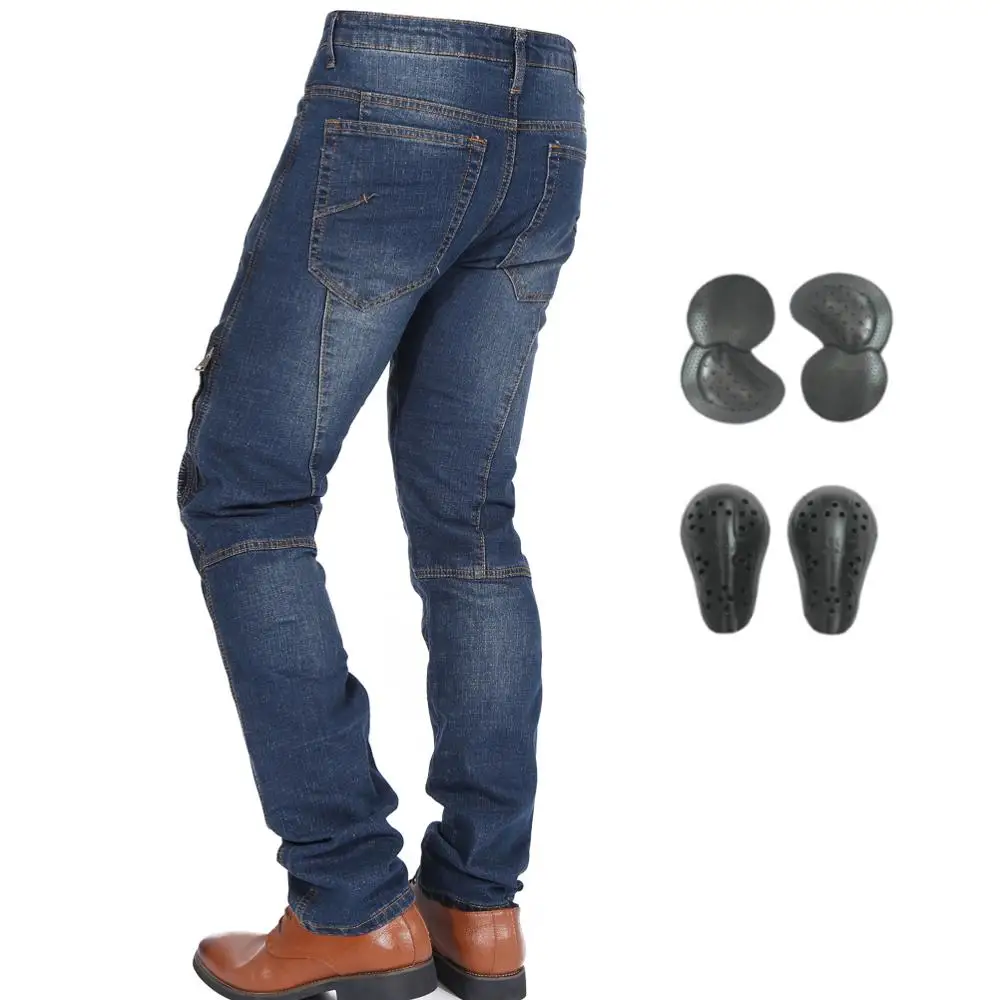 Мотоциклетные штаны для верховой езды с 4 улучшенными наколенниками CE бедрами