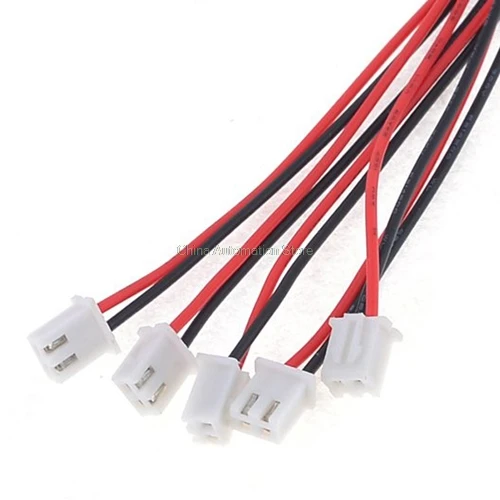 

IMC Hot 5 Pcs 24AWG JST XH2.54 2 Pin Connector Plug Wire Cable 20cm Length