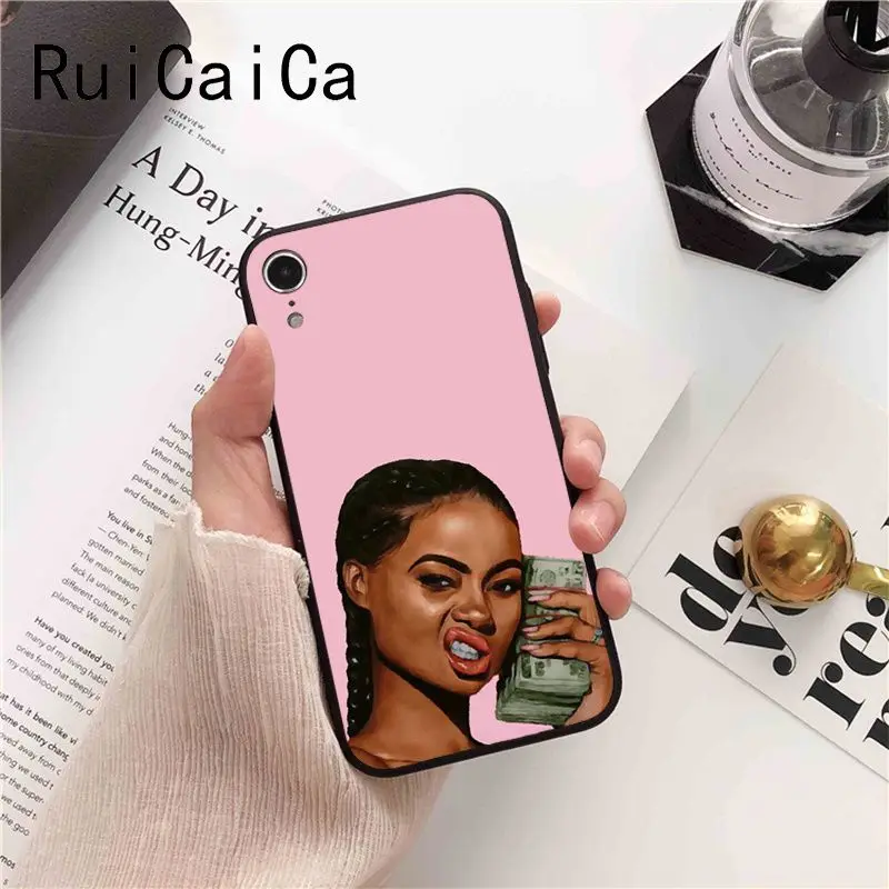 Ruicaica KDMOJI MONEY STACKS Newly Arrived Black Phone Case Cover for iPhone 8 7 6 6S 6Plus X XS MAX 5 5S SE XR Fundas Capa | Мобильные