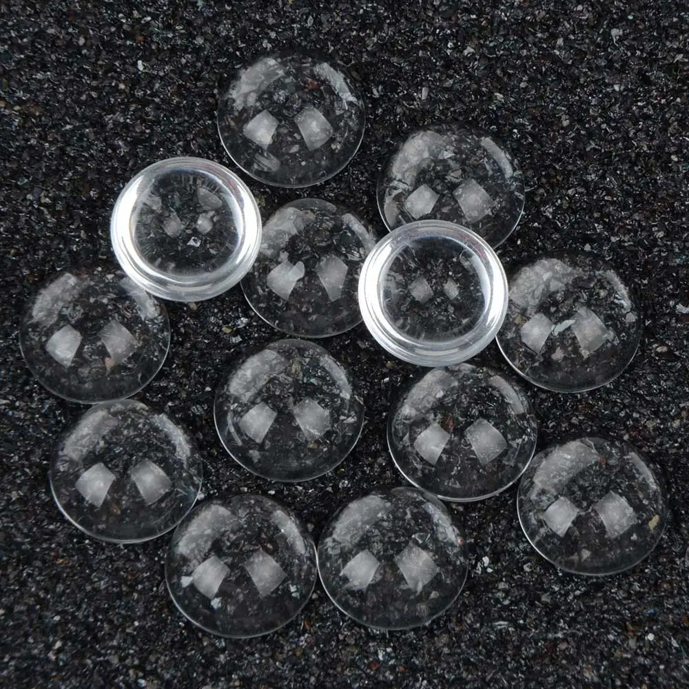 

10pcs/lot 25mm Hemisphere Clear Glass Dome Cabochons Magnifying Cabochon Accessories For DIY Jewelry