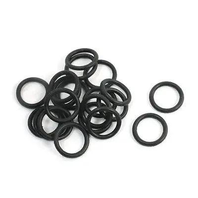 20 ШТ. Черный Резиновые Гибкие Уплотнительное Кольцо Уплотнение Шайба Прокладка 12