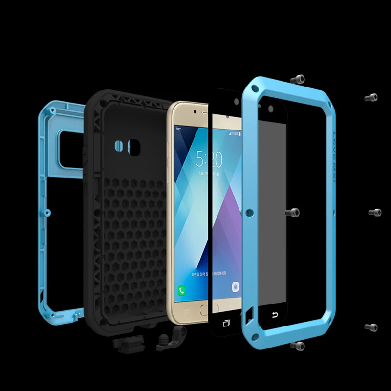 Металлический Чехол Love Mei для Samsung Galaxy A5 2017 противоударный чехол телефона A520 A520F