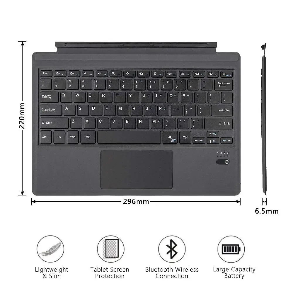 EastVita планшет Bluetooth беспроводная Магнитная эргономичная клавиатура для Microsoft Surface