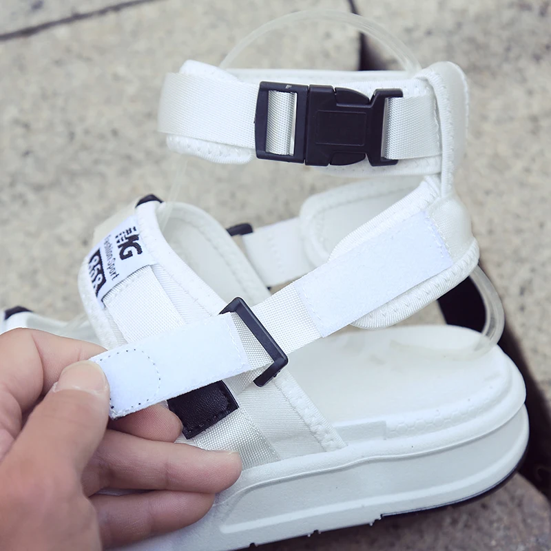 Летние женские Модные сетки повседневные сандалии с открытым носком дышащие на