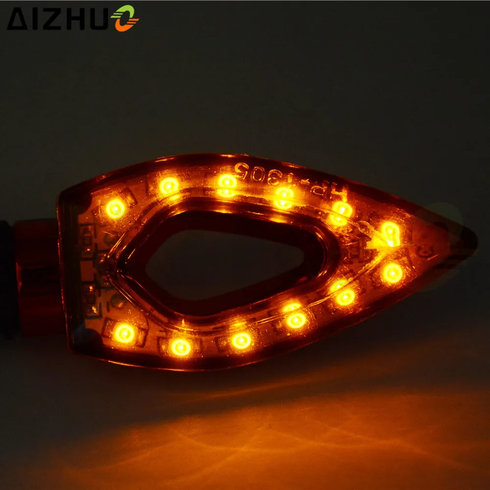 4 шт./компл. 12 LED мотоциклетный указатель поворота Универсальный В индикатор