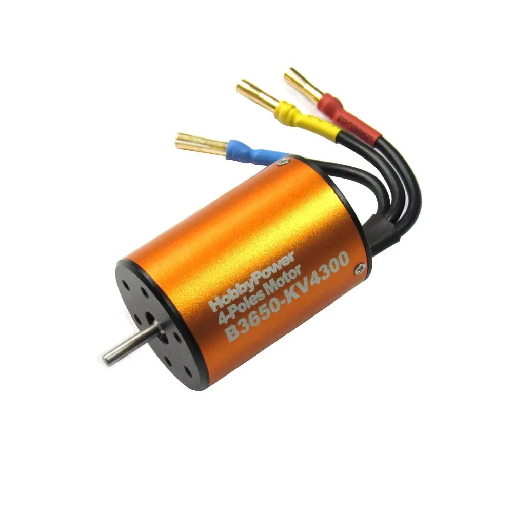 

HP B3650 5200KV 4300KV 3900KV Brushless 4 Poles Motor for 1/10 RC Car Buggy Boat